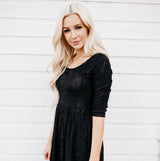 Sweetheart Lace Dress | Black