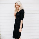 Sweetheart Lace Dress | Black