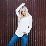 Long Sleeve Ruffle Top: 4 Colors