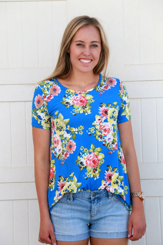 Favorite Floral Tunics: Blue and Yellow