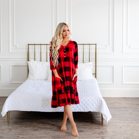 kunstner landing Ballade Mommy and Me Holiday House Dress: Women's Buffalo Plaid – Sign Here
