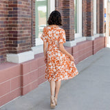 The Quincy Floral Drawstring Dress