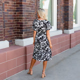 The Quincy Floral Drawstring Dress