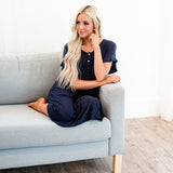 The Sophie House Dress: Navy