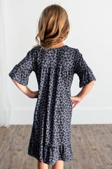 Noel House Dress (Girls' Sizes): Leopard