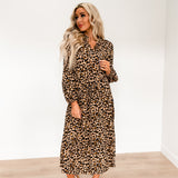Leopard Love Dress: Brown/Black