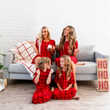 Noel House Dress (Girls' Sizes): Red Plaid
