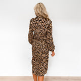 Leopard Love Dress: Brown/Black