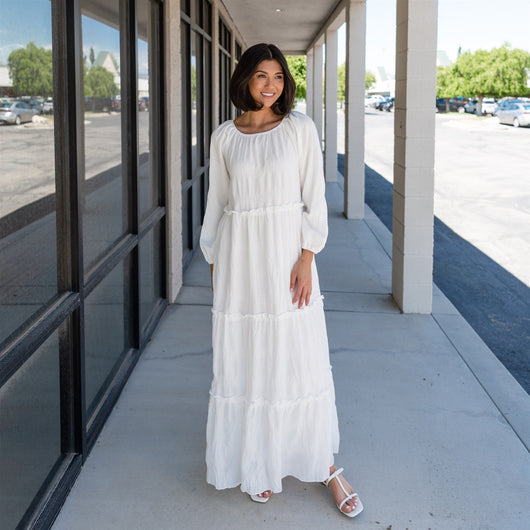 The Charlotte Tiered Temple Dress – Sign Here The Charlotte Tiered Temple Dress – Sign Here